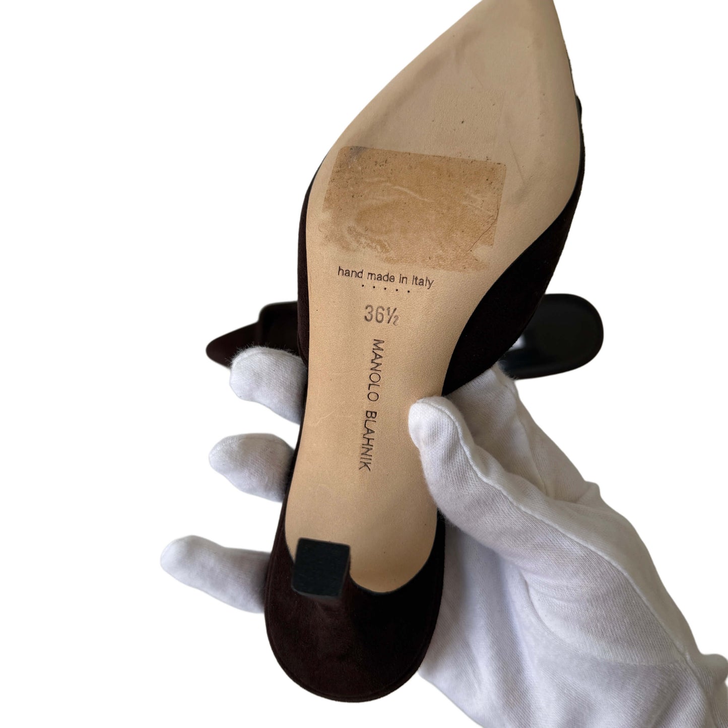 Manolo Blahnik Maysale Mules Braun