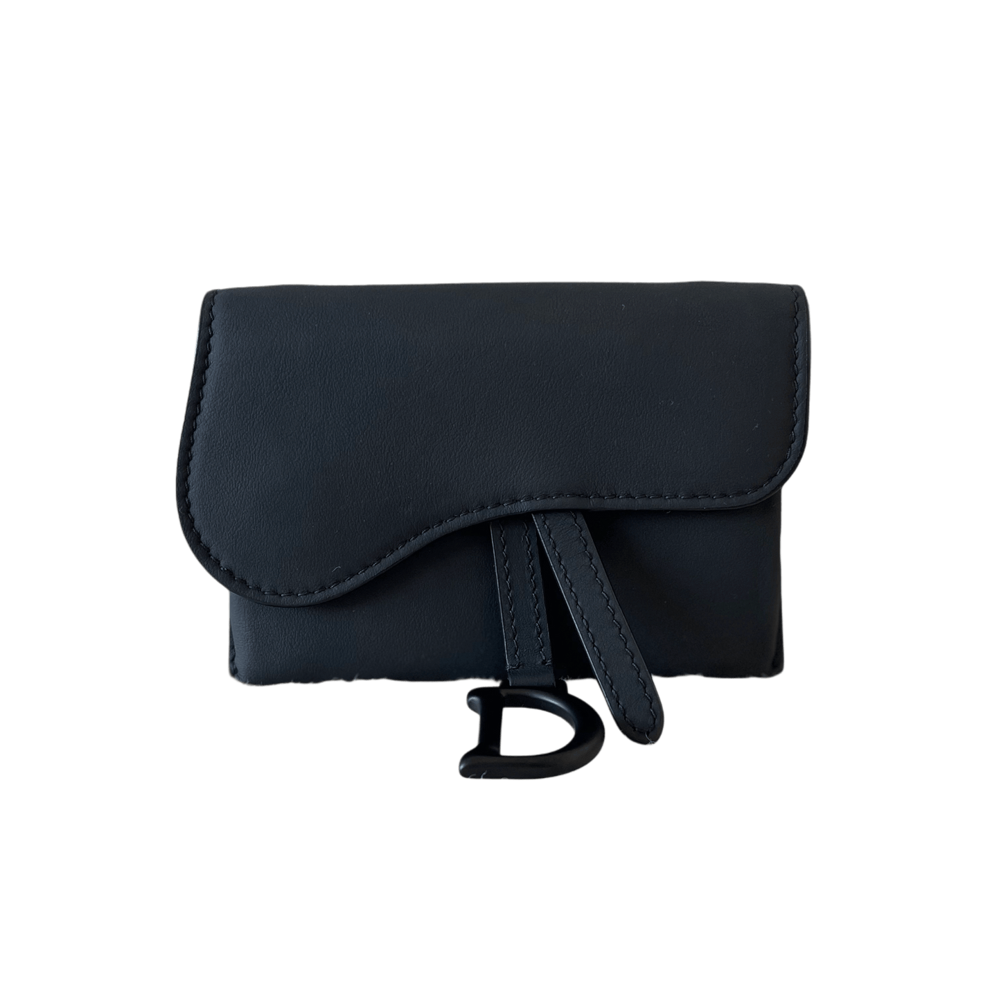 Dior Saddle Mini Wallet on Chain Schwarz