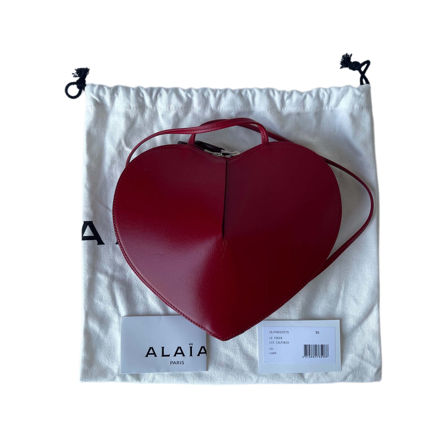 Alaïa Le Coeur Umhängetasche Rot