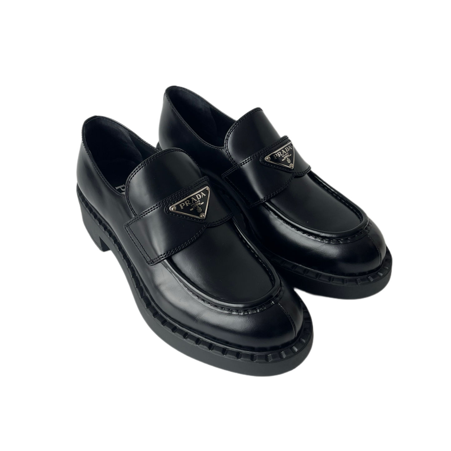 Prada Chocolate Loafers Black
