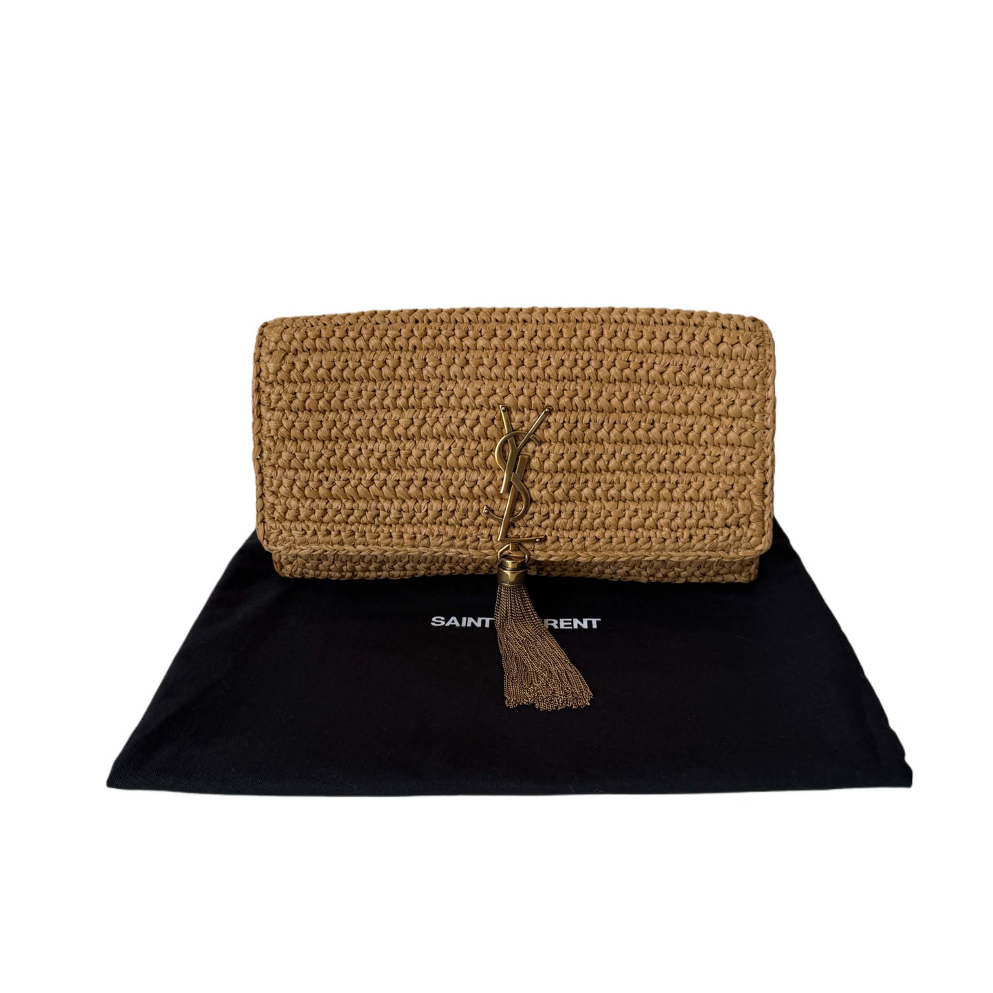 Saint Laurent Kate 99 Raffia Bag