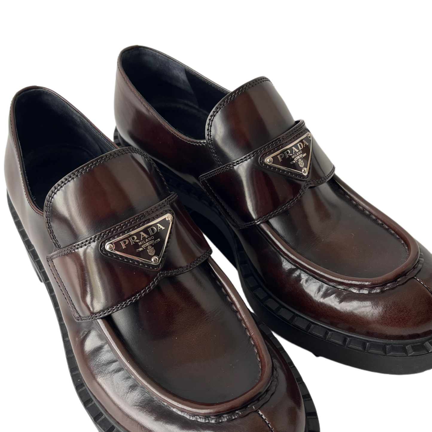 Prada Chocolate Loafers Brown