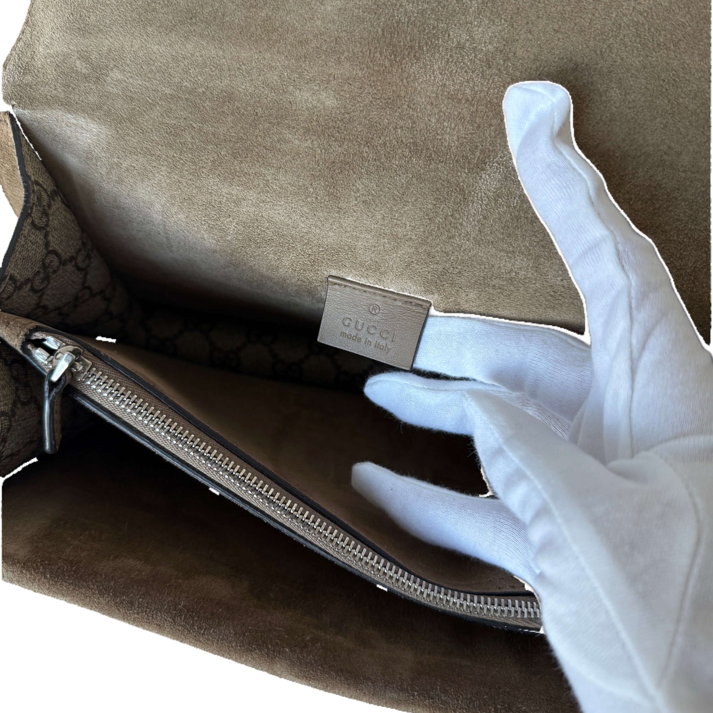 Sac à main Gucci Dionysus GG en toile beige