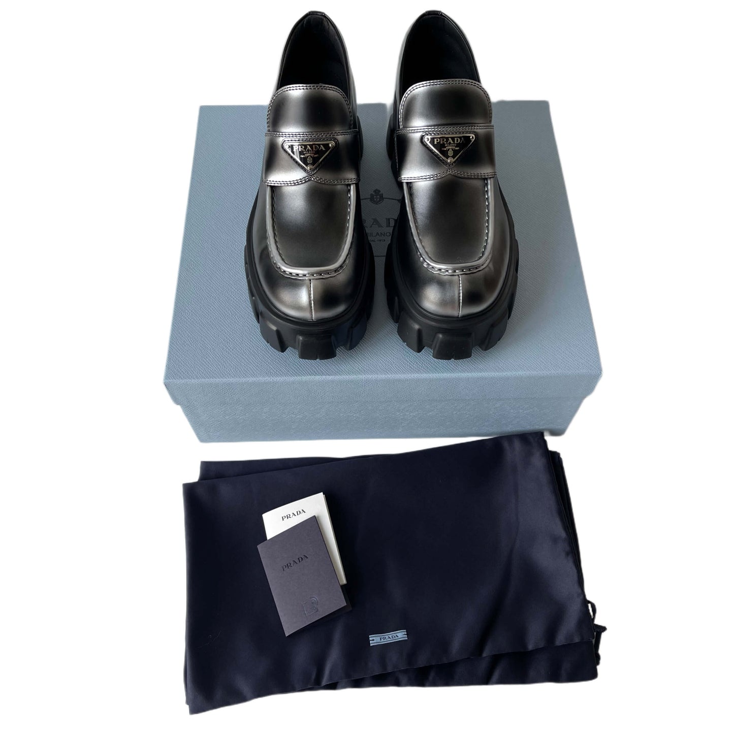 Prada Monolith Loafers Black