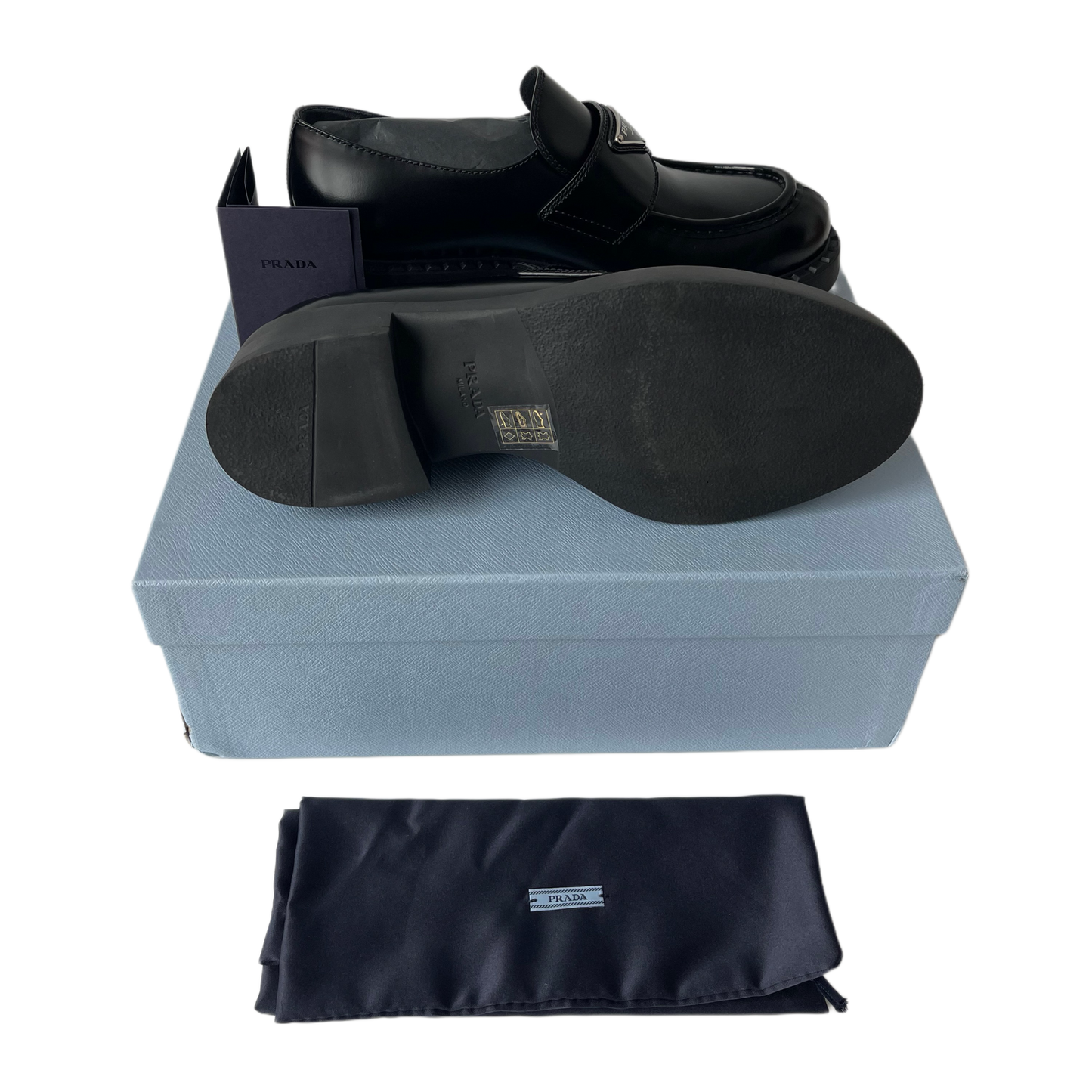 Prada Chocolate Loafers Black