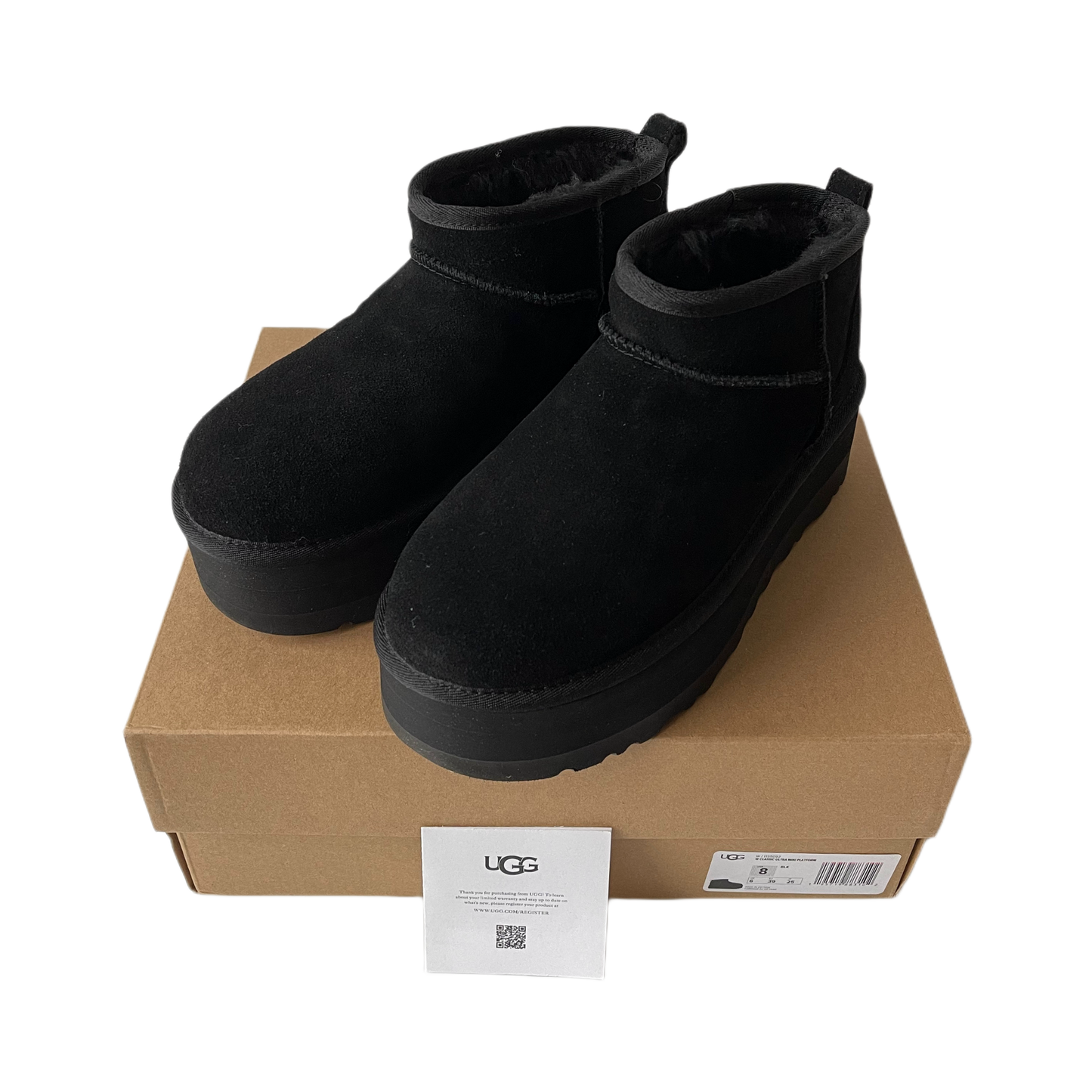 UGG Classic Ultra Mini Plateaustiefel Black
