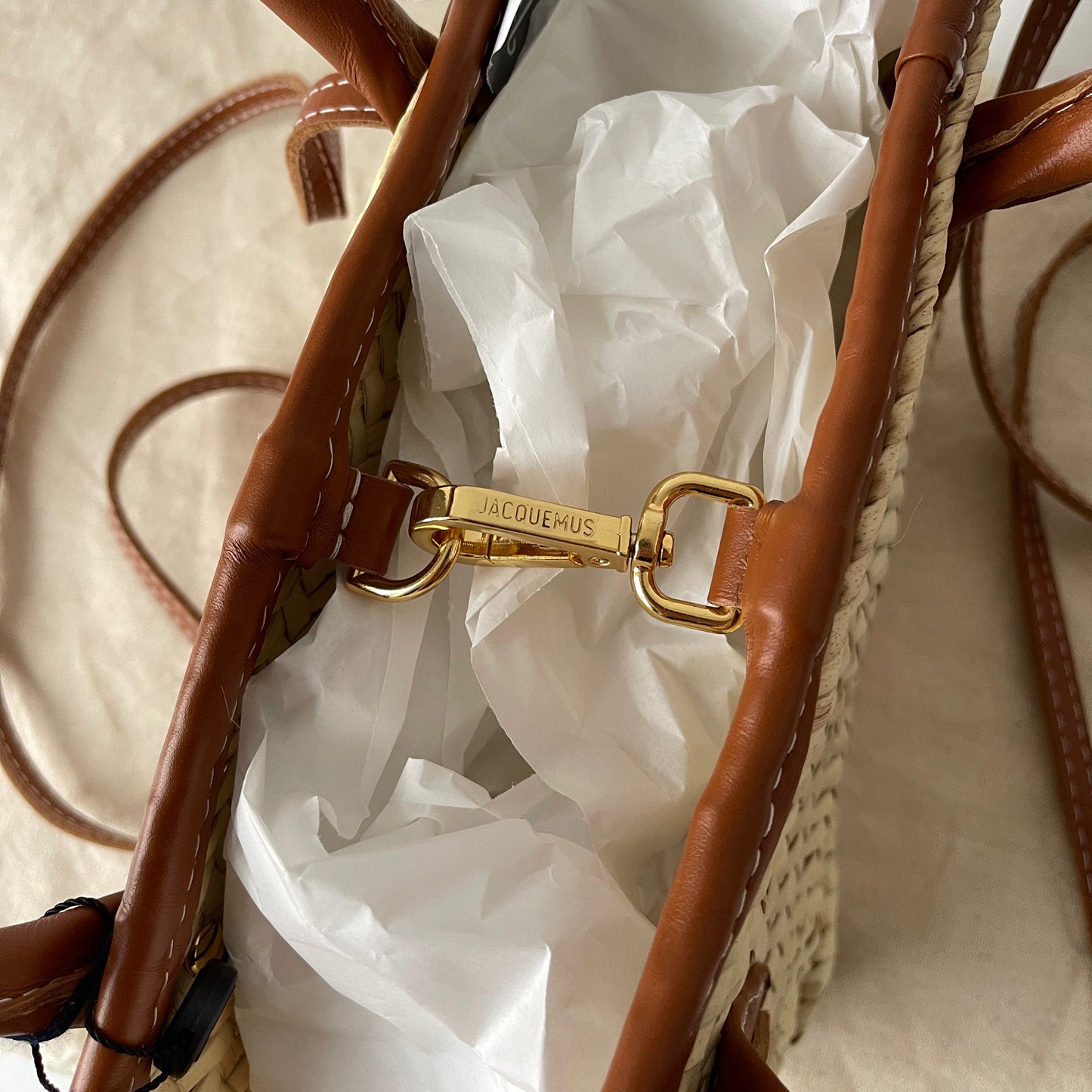 Jacquemus Le Petit Panier Soli Light Brown