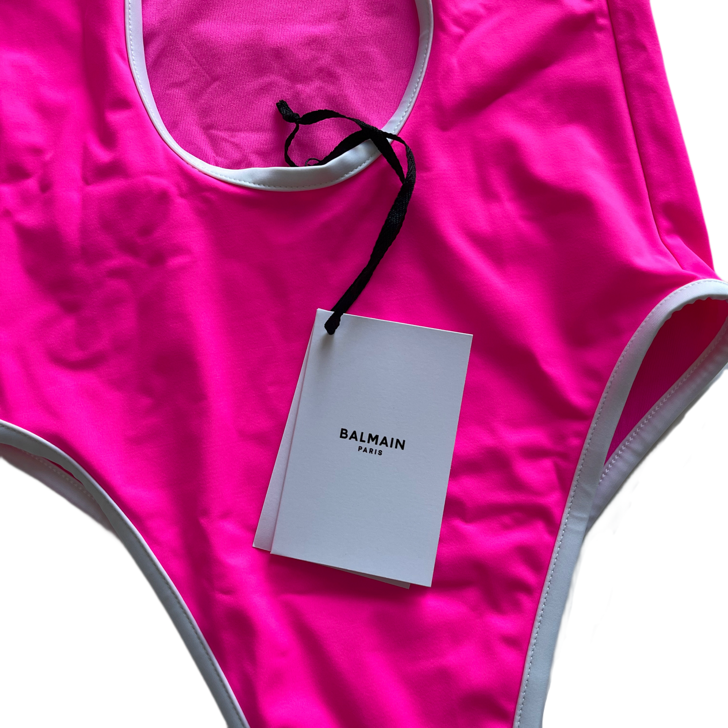 Balmain Logo Swimsuit Pink