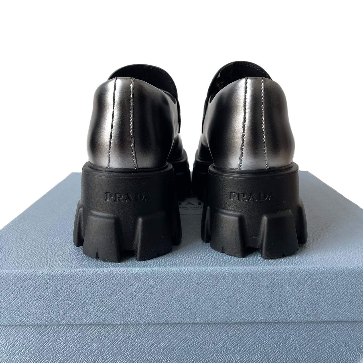 Prada Monolith Loafers Black