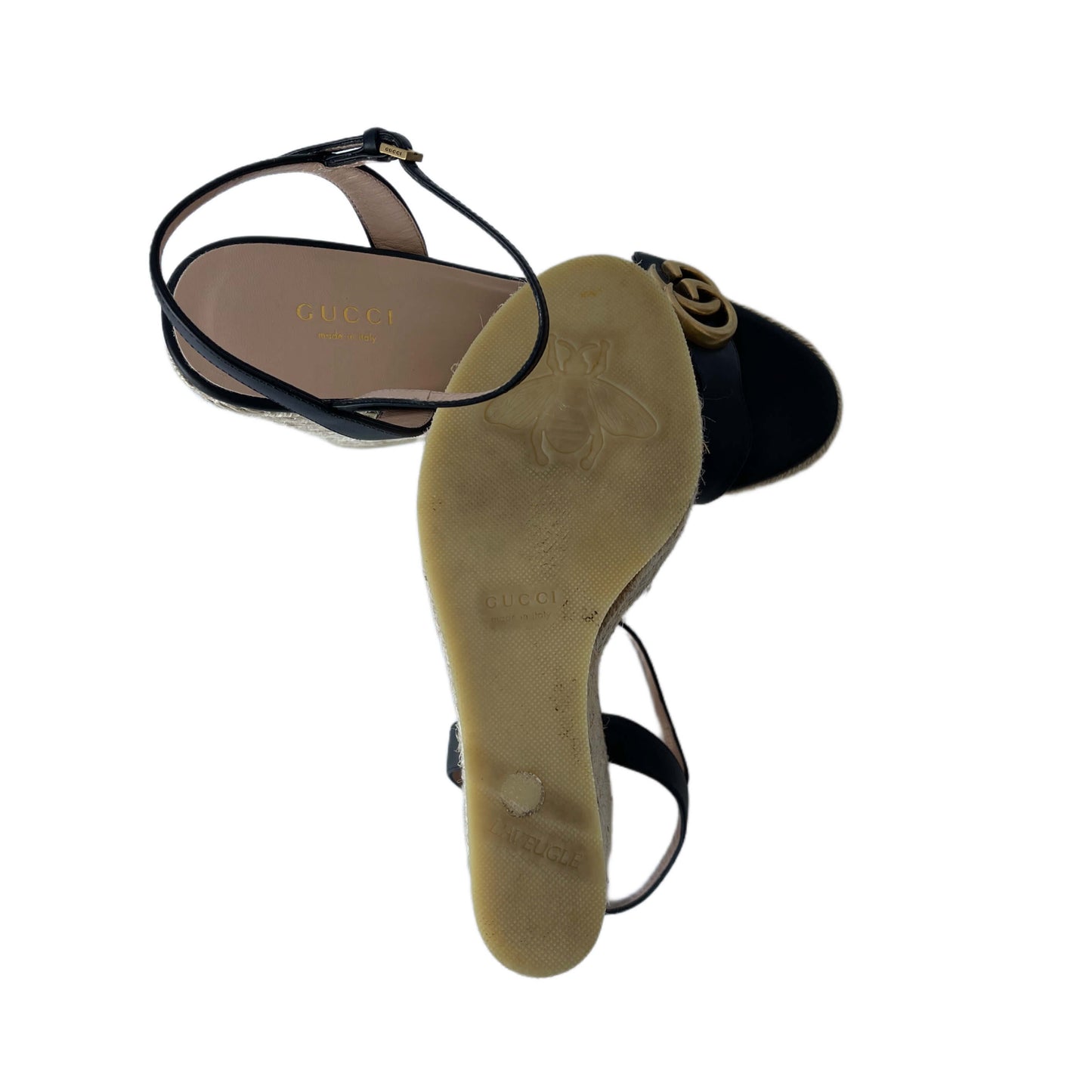 Gucci Plateau Wedges Schwarz