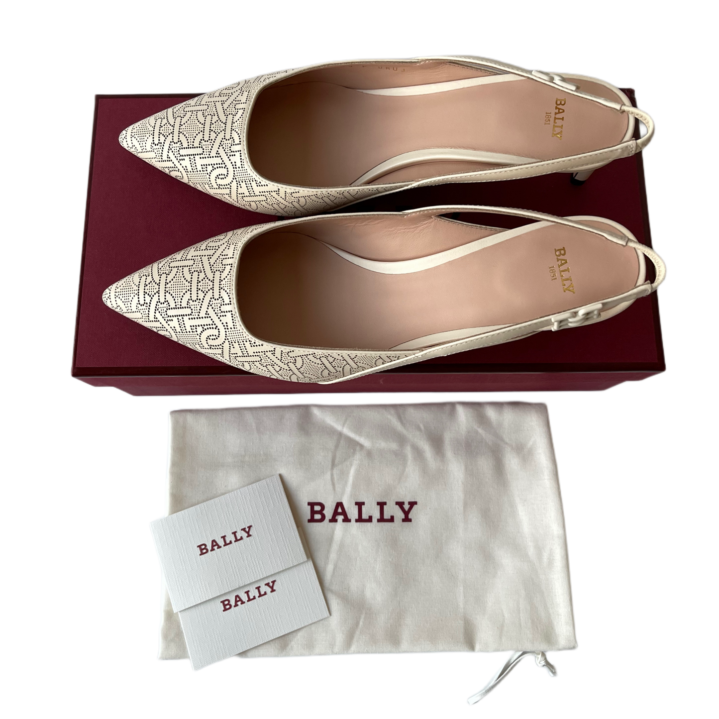 Bally Edeline Slingback Pumps Beige