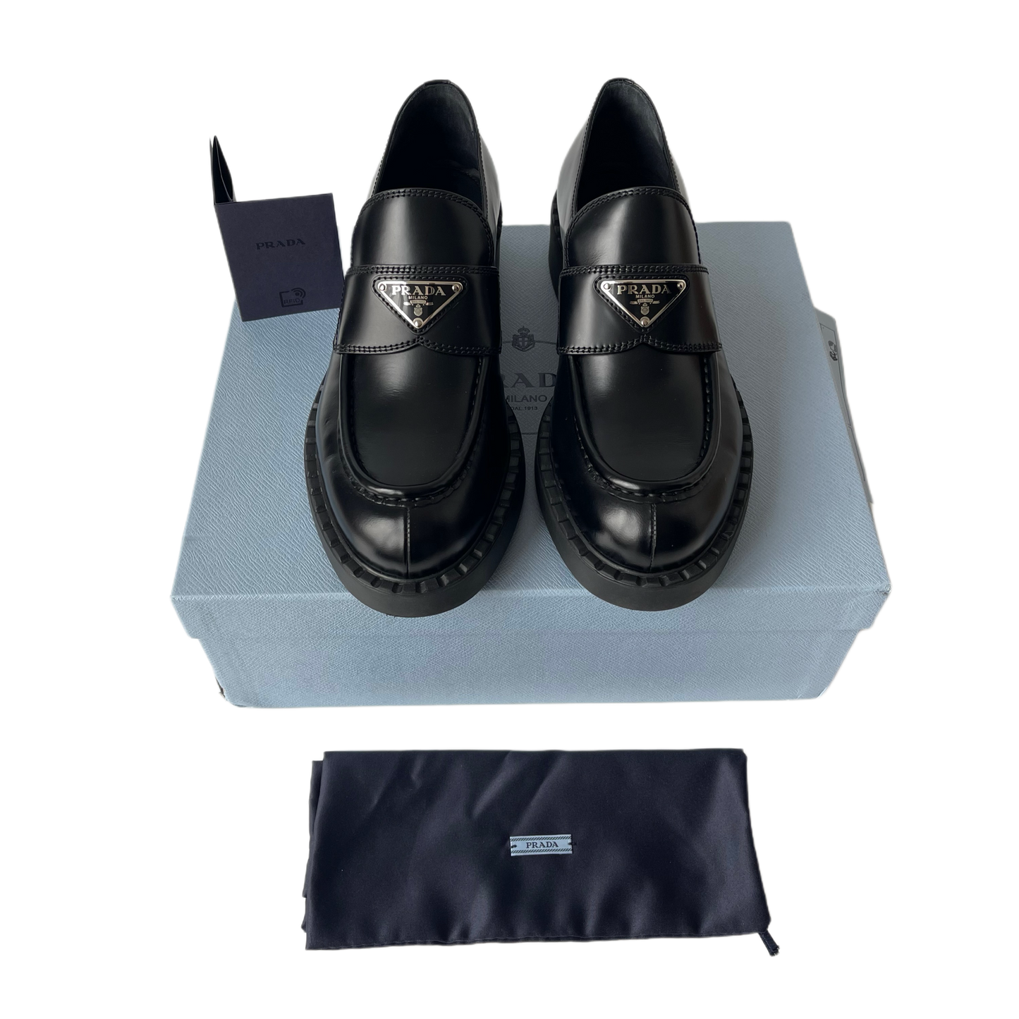Prada Chocolate Loafers Black