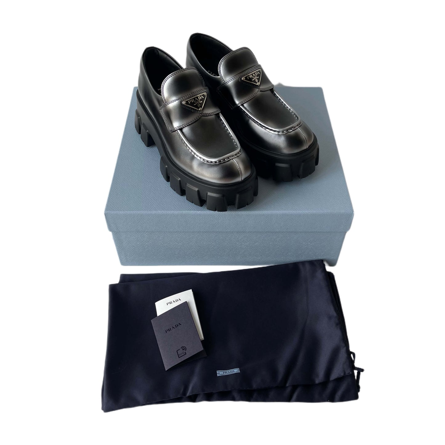 Prada Monolith Loafers Black