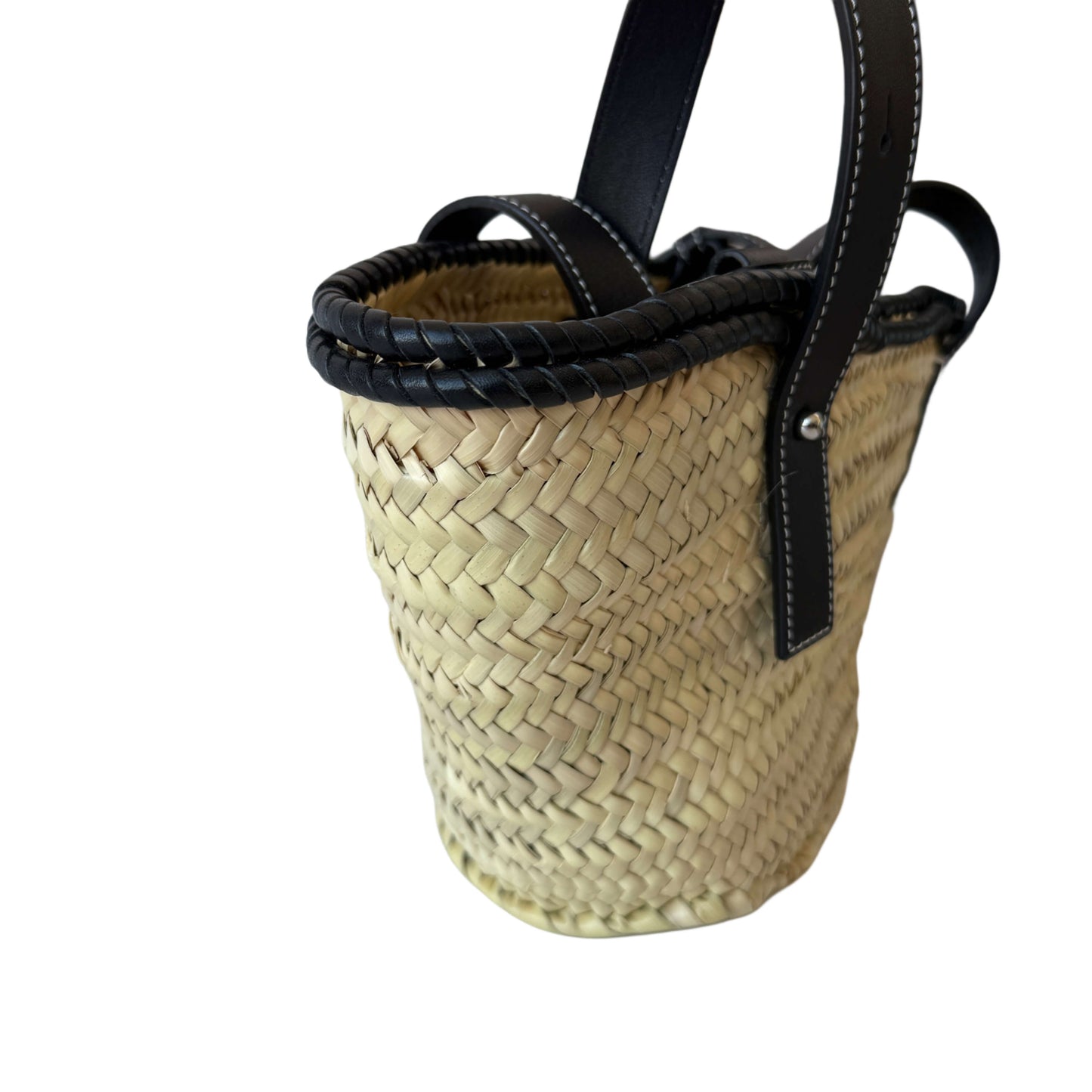 Loewe Anagram Basket Bag Small Black