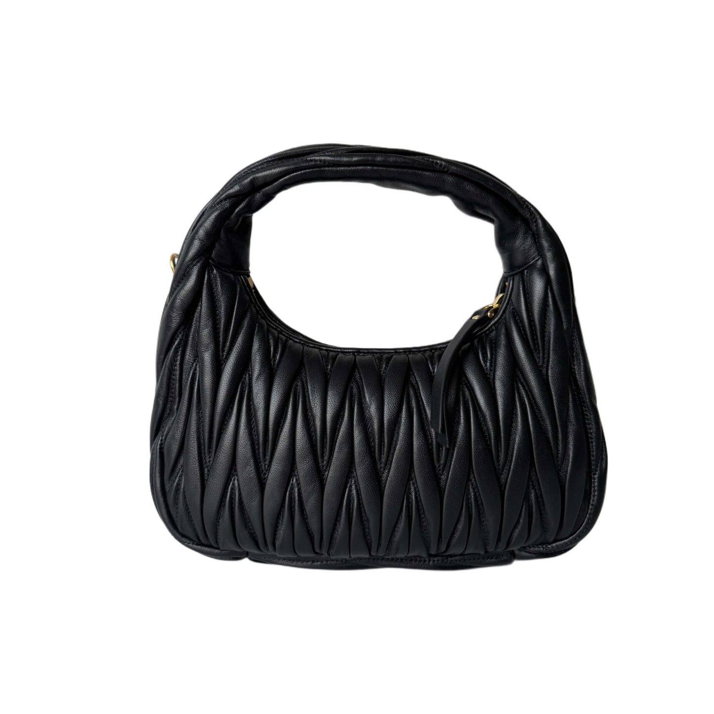 Miu Miu Wander Hobo Bag Small Schwarz