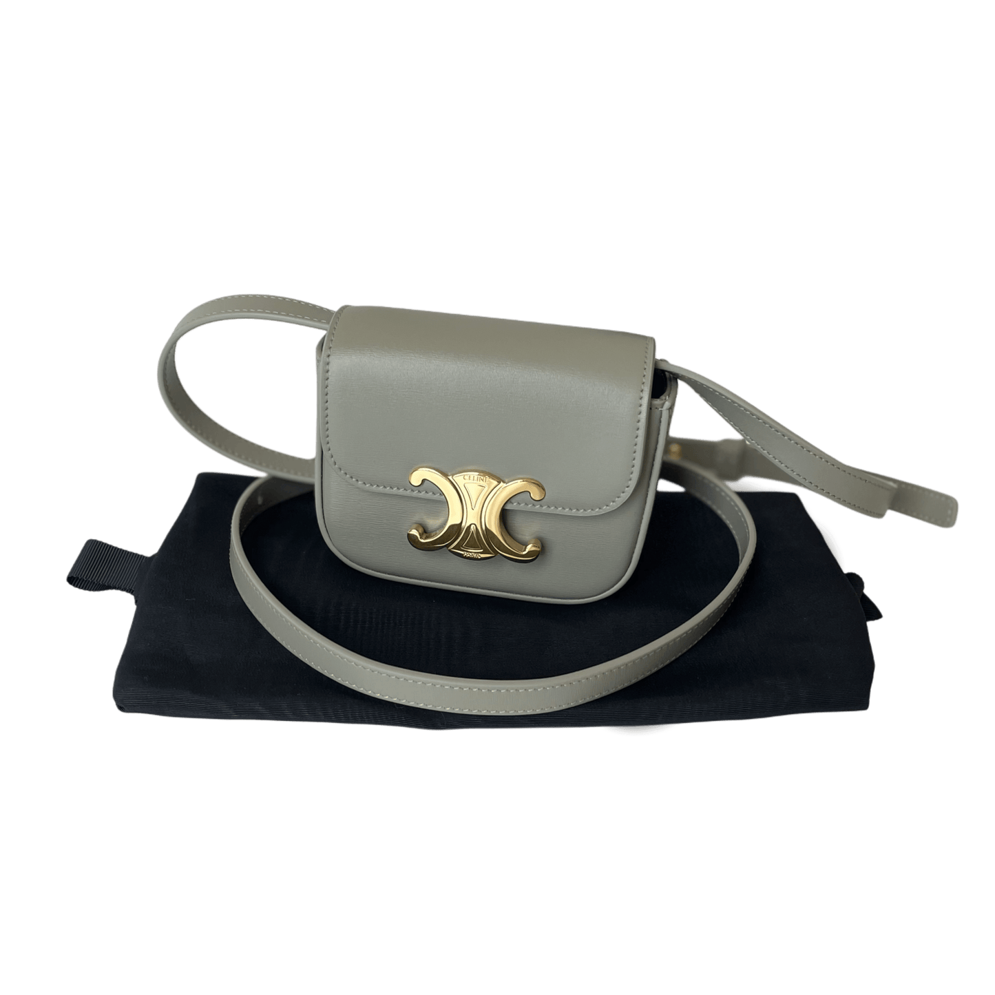 Celine Triomphe Claude Mini Tasche Green Clay