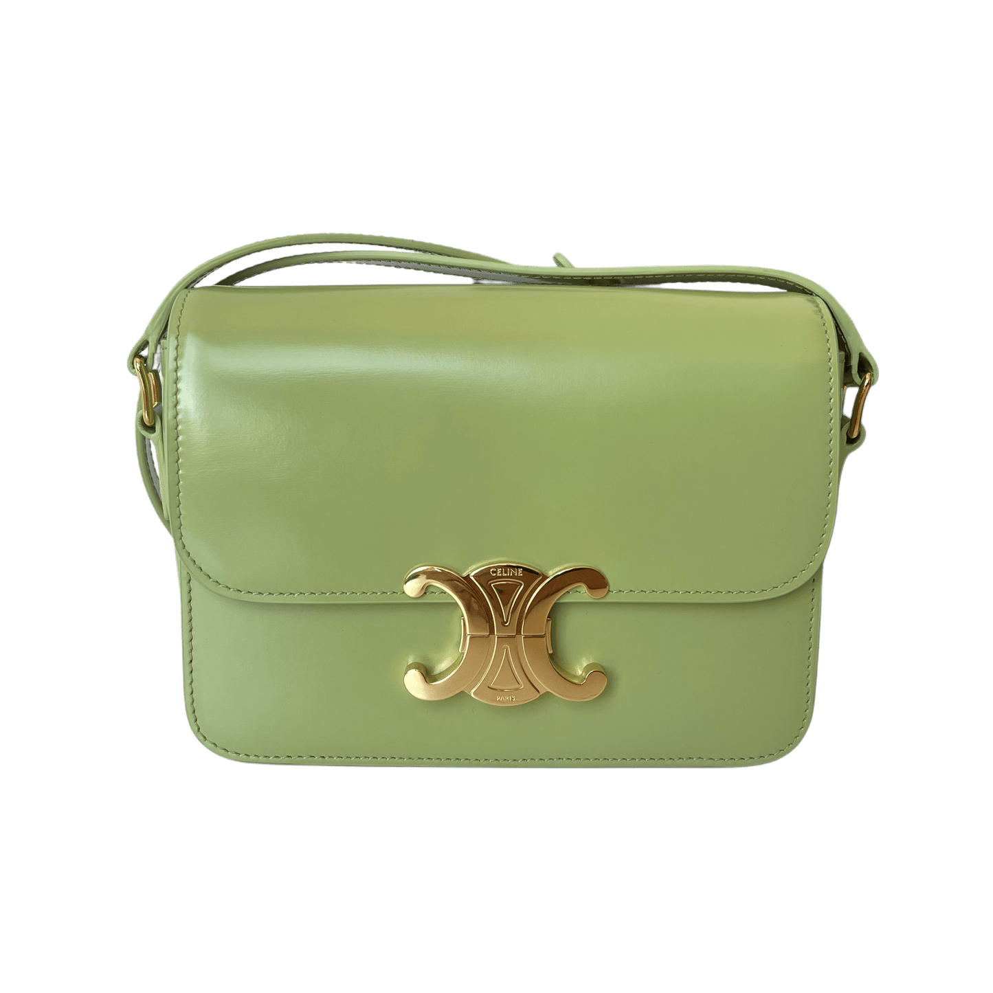 Celine Triomphe Teen Tasche Almond Green