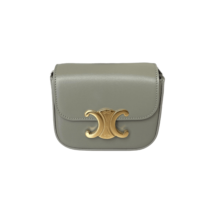 Celine Triomphe Claude Mini Tasche Green Clay