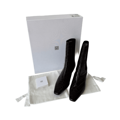 Tôteme Kroko Ankle Boots Braun