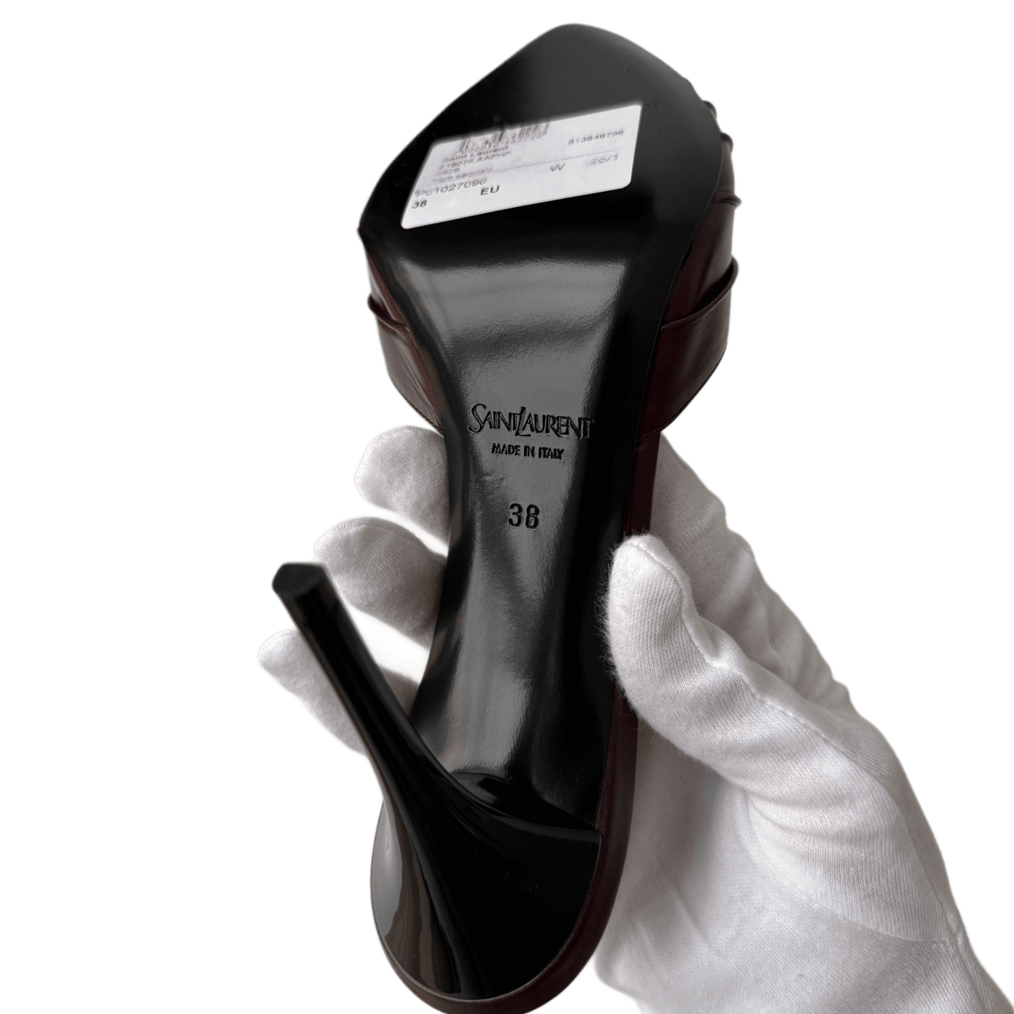 Saint Laurent Babylone Mules Burgnder