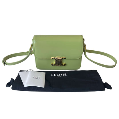 Celine Triomphe Teen Tasche Almond Green