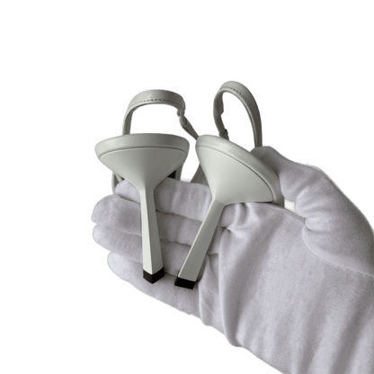 Prada Logo Slingbacks Weiß