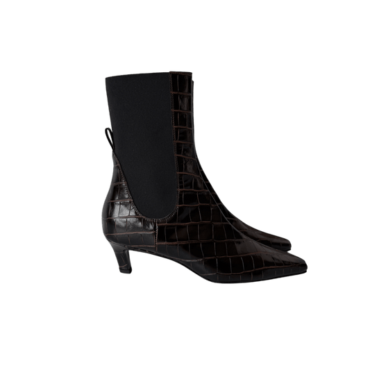 Tôteme Kroko Ankle Boots Braun