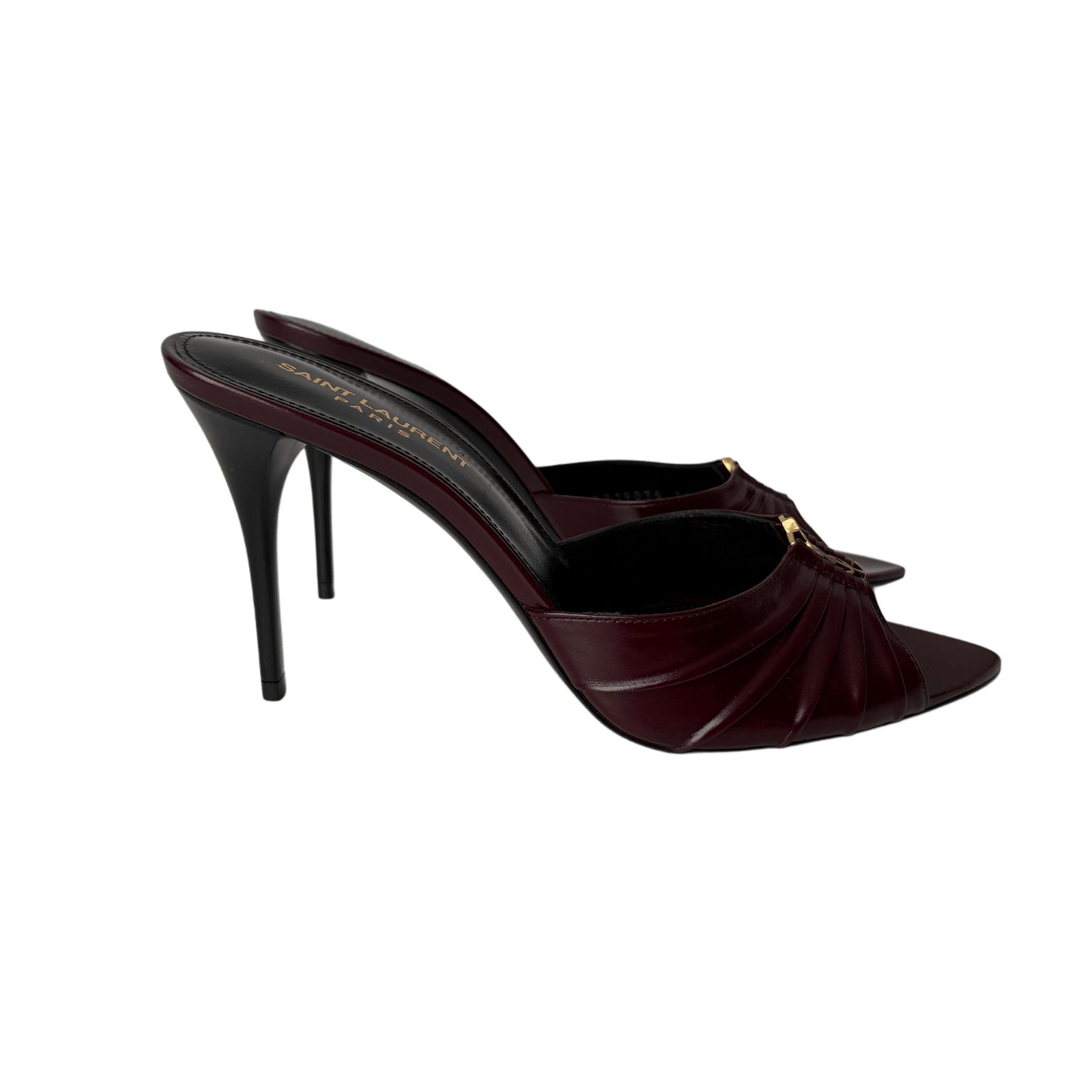 Saint Laurent Babylone Mules Burgnder