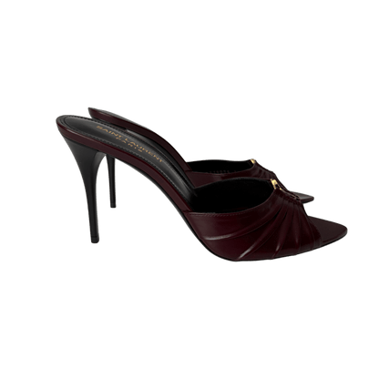 Saint Laurent Babylone Mules Burgnder