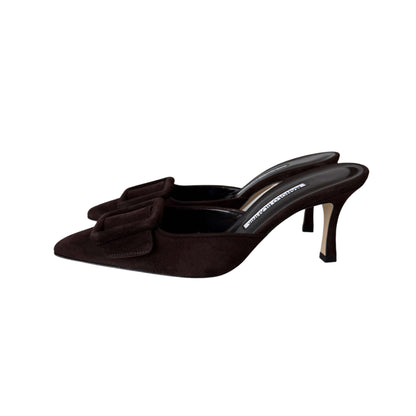 Manolo Blahnik Maysale Mules Braun