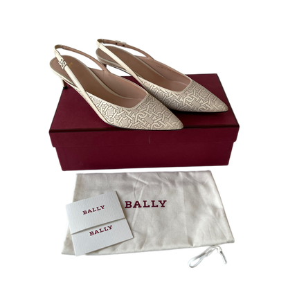 Bally Edeline Slingback Pumps Beige