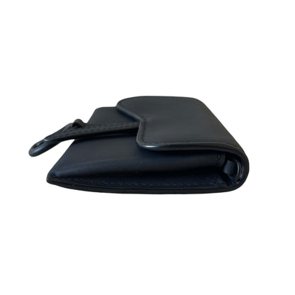 Dior Saddle Mini Wallet on Chain Schwarz