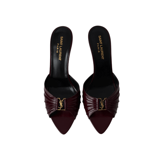 Saint Laurent Babylone Mules Burgnder