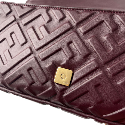 Fendi Baguette Tasche Bordeaux