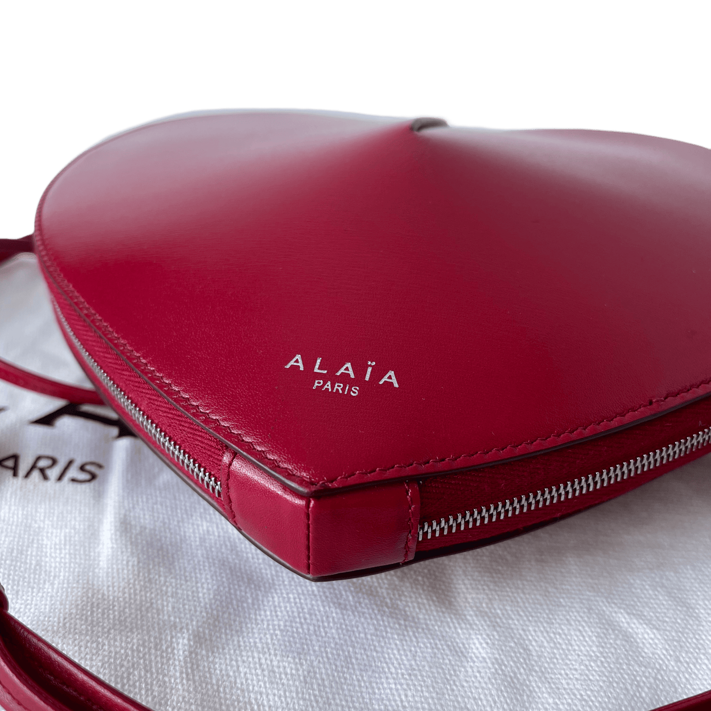 Alaïa Le Coeur Umhängetasche Rot