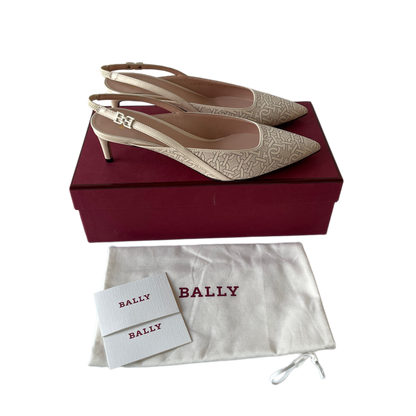 Bally Edeline Slingback Pumps Beige