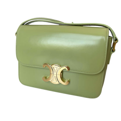 Celine Triomphe Teen Tasche Almond Green