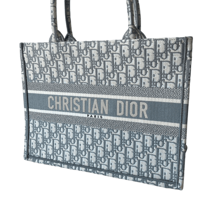 Dior Book Tote Medium Light Grey Oblique