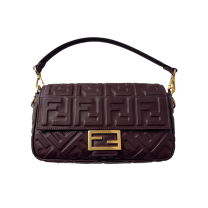 Fendi Baguette Tasche Bordeaux