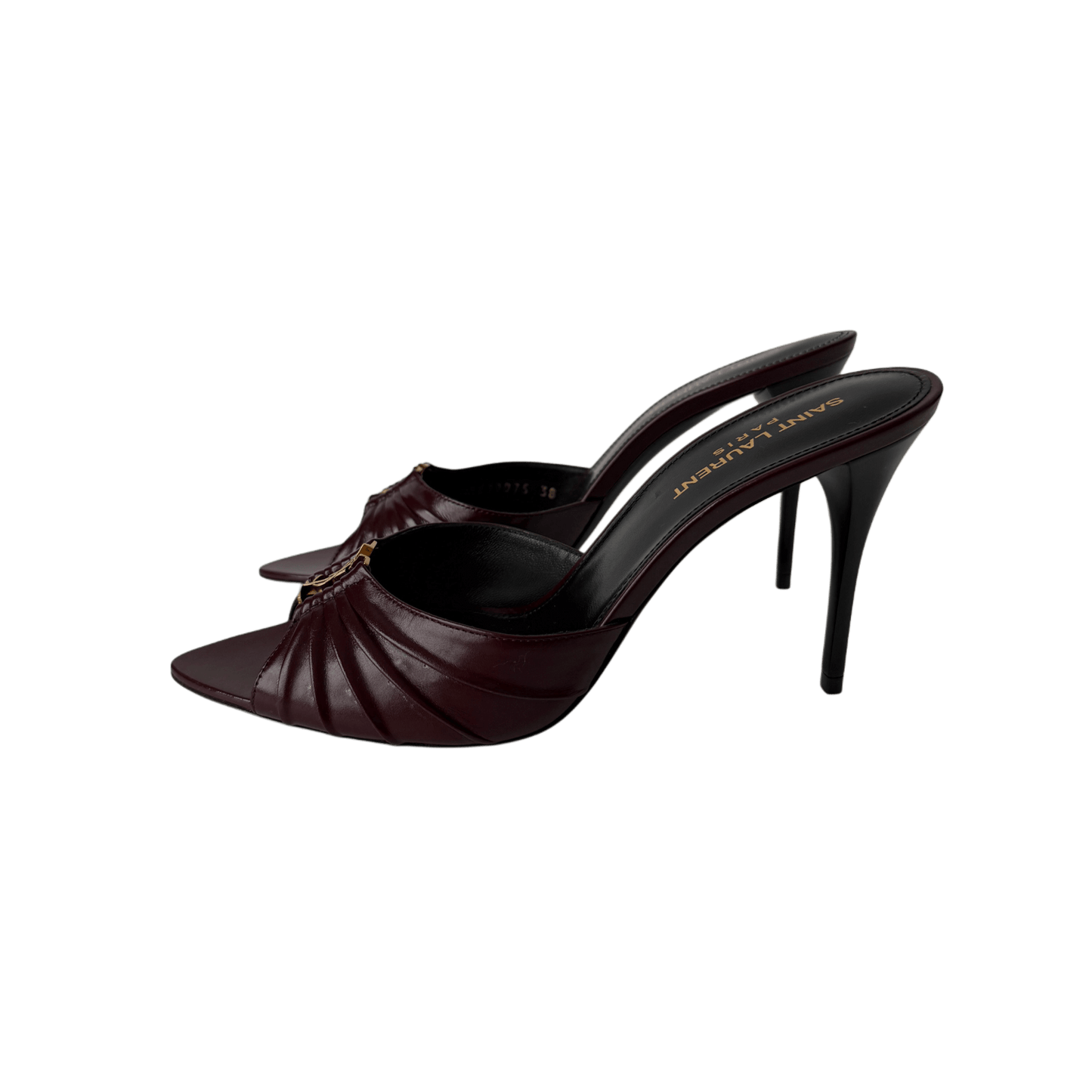 Saint Laurent Babylone Mules Burgnder