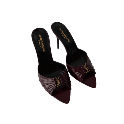 Saint Laurent Babylone Mules Burgnder
