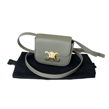 Celine Triomphe Claude Mini Tasche Green Clay