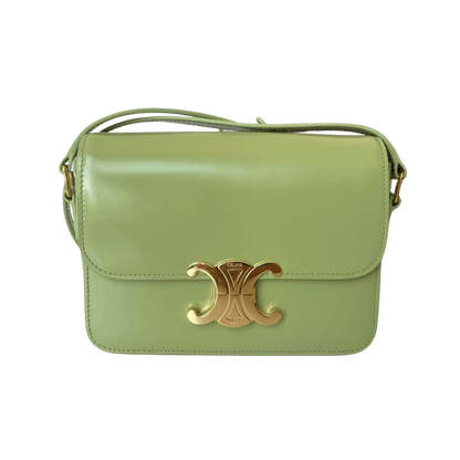 Celine Triomphe Teen Tasche Almond Green