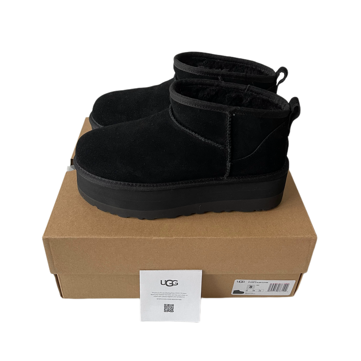 UGG Classic Ultra Mini Plateaustiefel Black