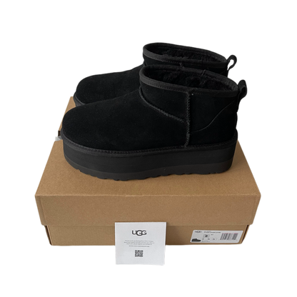 UGG Classic Ultra Mini Plateaustiefel Black
