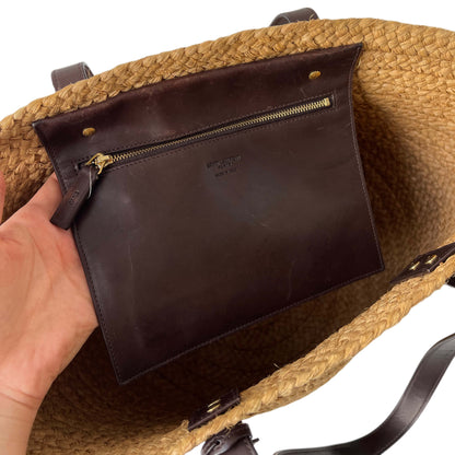 Saint Laurent Panier Tote Raffia